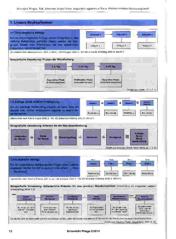 Vorschauseite 2: Strukturformen beispielhaft umgesetzt am Thema „Prozessorientiertes Wundmanagement