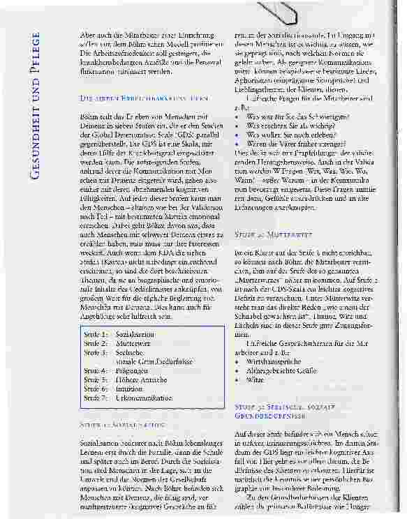 Vorschauseite 2: DAS PSYCHOBIOGRAPHISCHE PFLEGEMODELL NACH ERWIN BÖHM