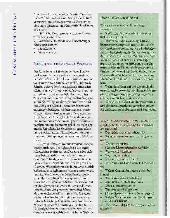 Vorschauseite 4: DAS PSYCHOBIOGRAPHISCHE PFLEGEMODELL NACH ERWIN BÖHM