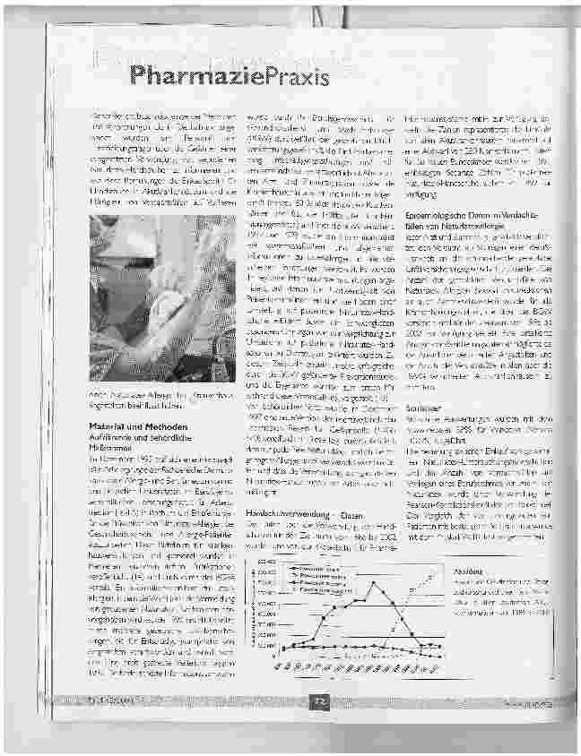 Vorschauseite 2: Epidemiologie der Berufsallergien gegen Naturlatex