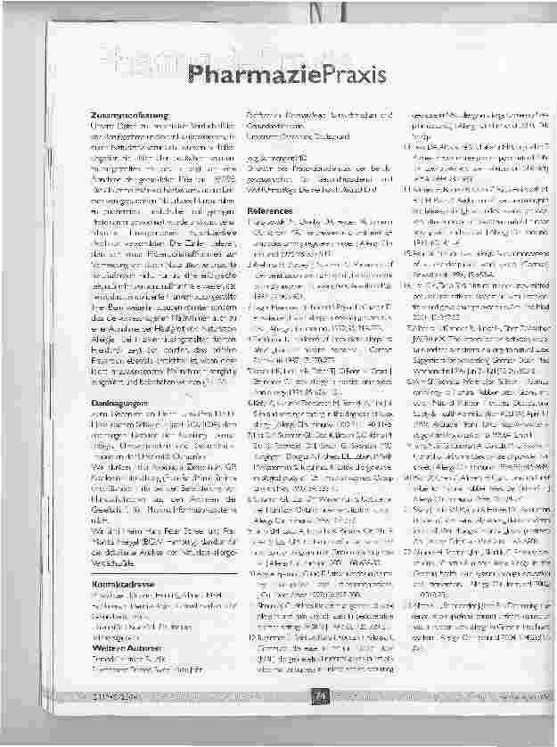 Vorschauseite 4: Epidemiologie der Berufsallergien gegen Naturlatex