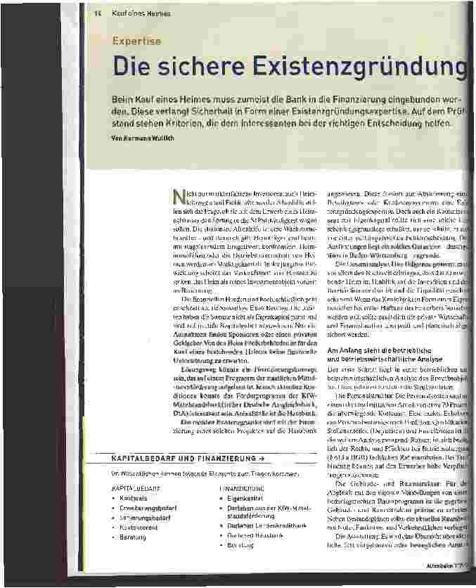 Vorschauseite 1: Die sichere Existenzgründung