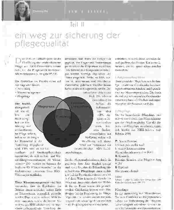 Vorschauseite 1: ein weg zur Sicherung der PflegequalitätTeil II