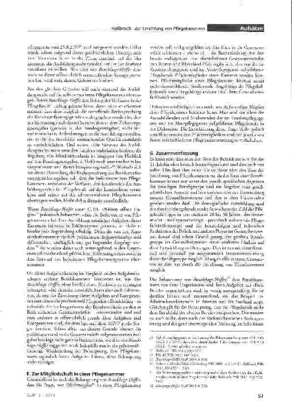 Vorschauseite 5: Zur Errichtung von Pflegekammern - Der Wahnsinn der Pflegekammergegner hat Methode