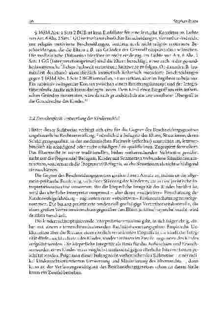 Vorschauseite 4: Das Beschneidungsgesetz in der Kritik: verfassungsrechtliche Legitimation, Anwendungsprobleme; Reformbedarf