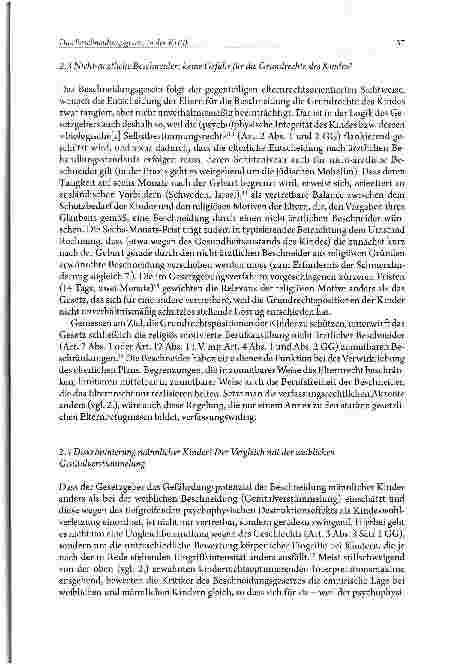Vorschauseite 5: Das Beschneidungsgesetz in der Kritik: verfassungsrechtliche Legitimation, Anwendungsprobleme; Reformbedarf