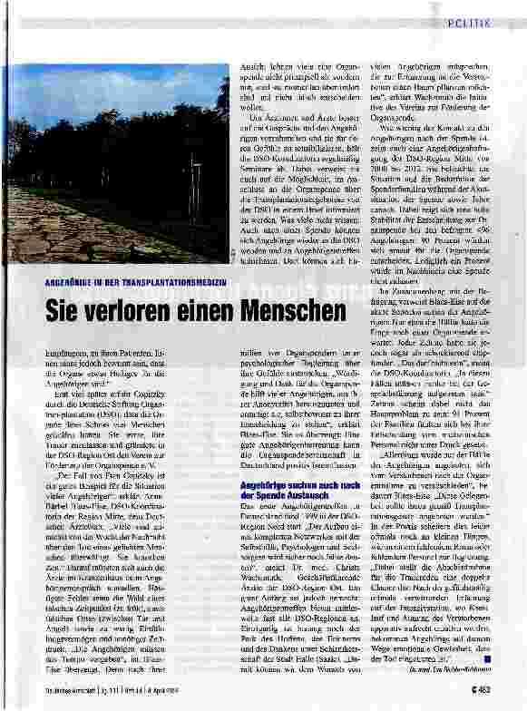 Vorschauseite 2: Sie verloren einen Menschen