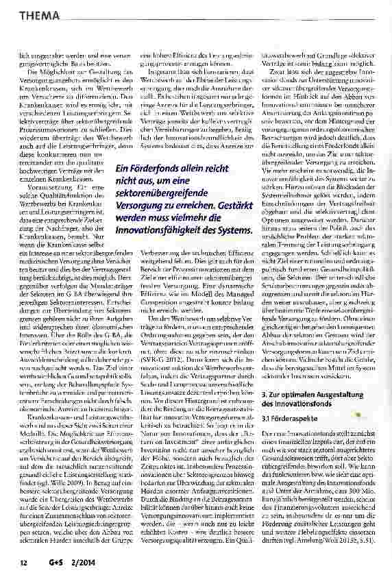 Vorschauseite 3: Wie wird der Innovationsfonds innovativ?