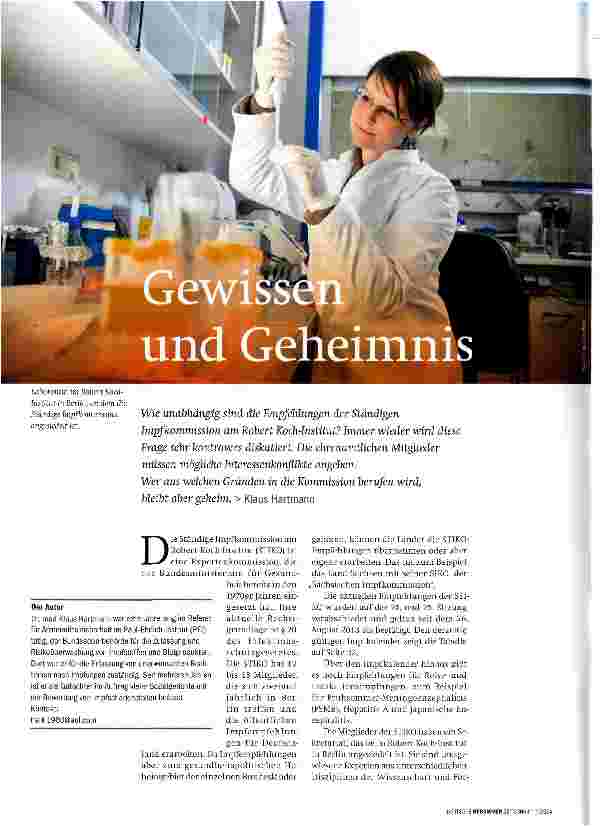 Vorschauseite 1: Gewissen und Geheimnis