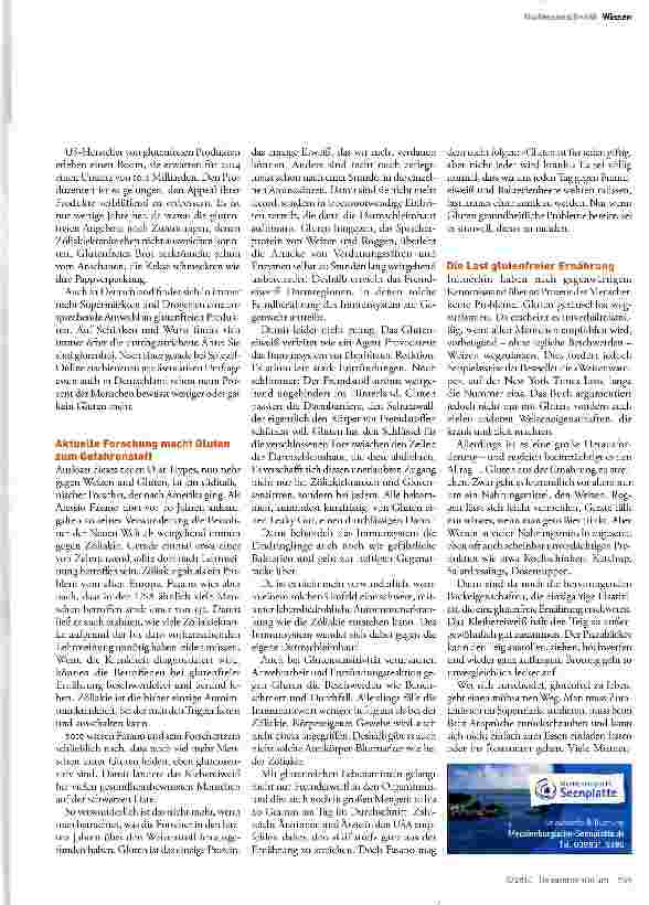 Vorschauseite 2: Glutensensitivität: Krank durch Weizen
