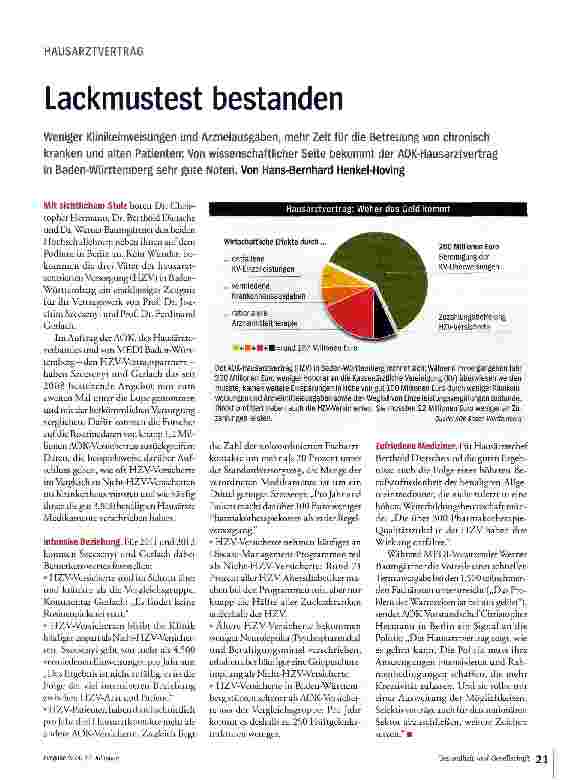 Vorschauseite 1: Lackmustest bestanden