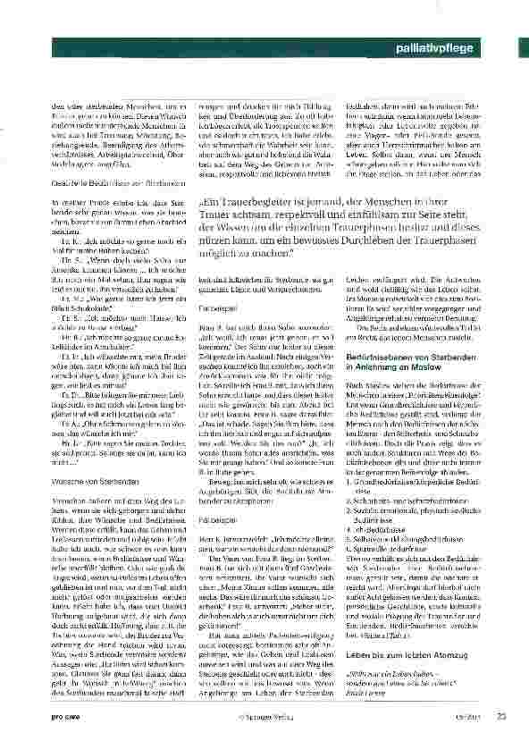 Vorschauseite 2: Trauerbegleitung