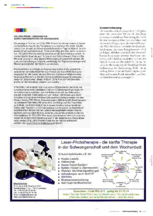 Vorschauseite 4: Das Frühgeborene -Besonderheiten beim Gewichtsverlauf