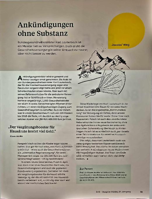 Vorschauseite 1: Ankündigungen ohne Substanz