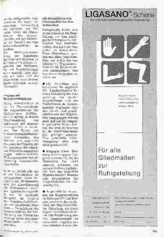 Vorschauseite 5: Subkutane und intramuskuläre Injektionen in Theorie und Praxis 3.Folge: Hygienische Aspekte