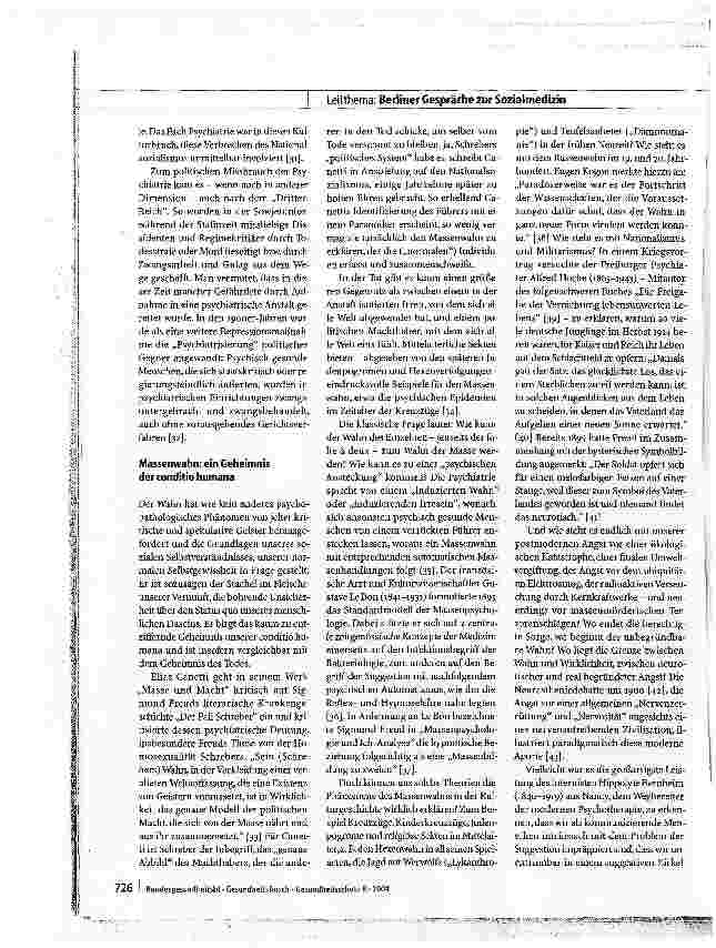 Vorschauseite 6: Zur Kulturgeschichte der Psychiatrie