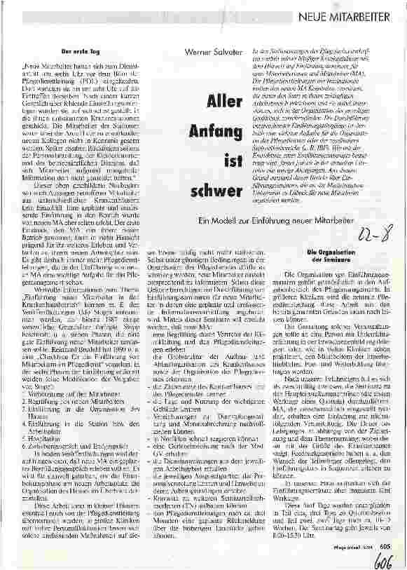 Vorschauseite 1: Aller Anfang ist schwer Ein Modell zur Einführung neuer Mitarbeiter