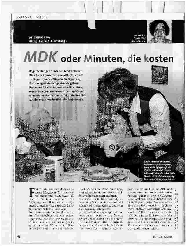 Vorschauseite 1: MDK oder Minuten, die kosten