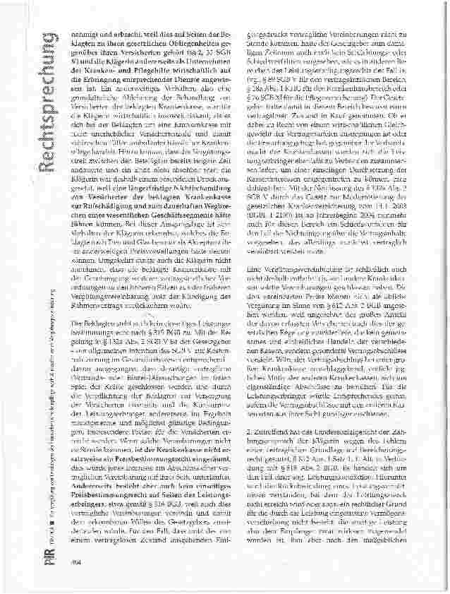 Vorschauseite 6: Zur Vergütung von Leistungen der häuslichen Krankenpflege nach Auslaufen einer Vergütungsvereinbarung