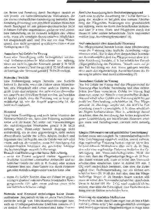 Vorschauseite 1: Der Sturz aus dem Krankenbett -Fixierung im Spannungsfeld (1)