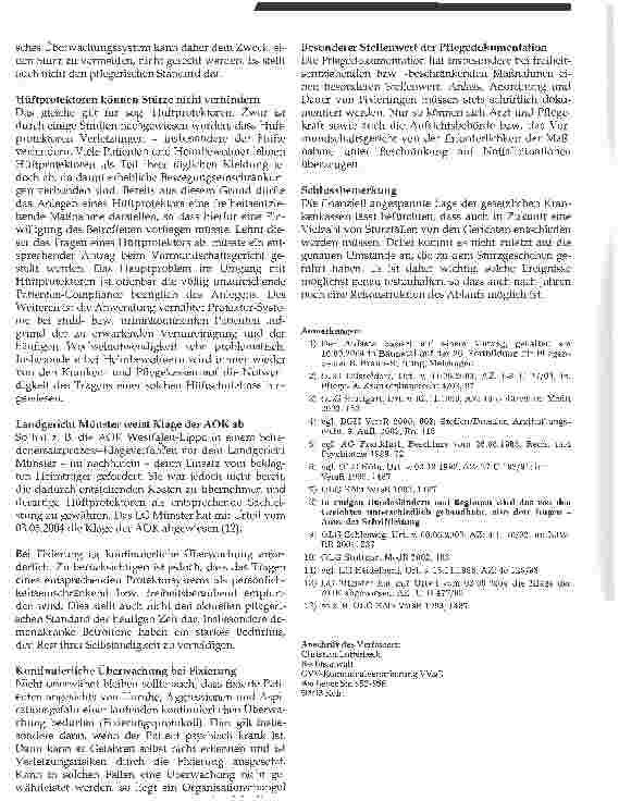 Vorschauseite 4: Der Sturz aus dem Krankenbett -Fixierung im Spannungsfeld (1)