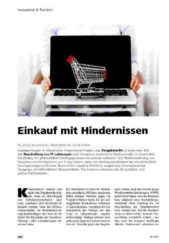 Vorschauseite 1: Einkauf mit Hindernissen