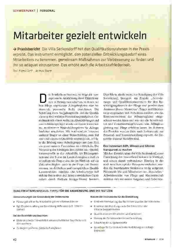 Vorschauseite 1: Mitarbeiter gezielt entwickeln