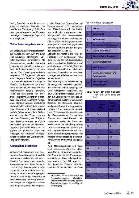 Vorschauseite 2: Case Management Programme der sozialen Krankenversicherung in Österreich