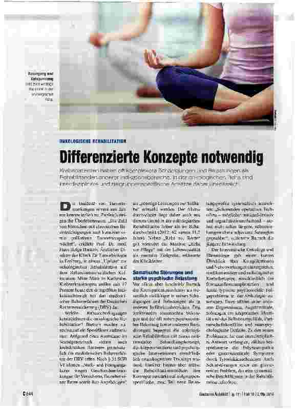 Vorschauseite 1: Differenzierte Konzepte notwendig