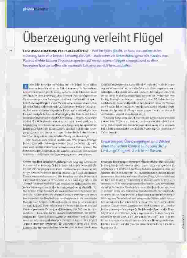 Vorschauseite 1: Überzeugung verleiht Flügel