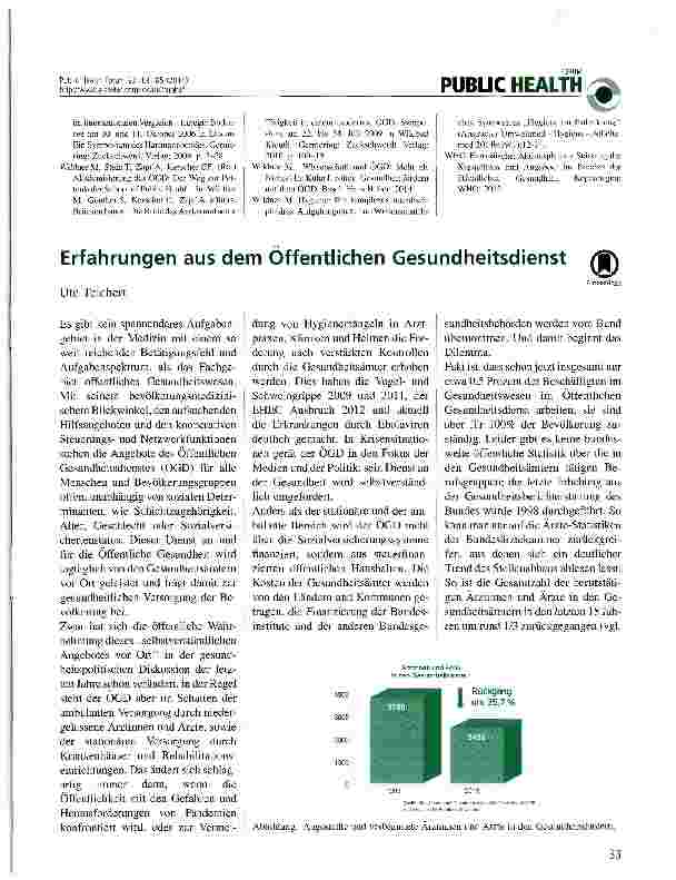 Vorschauseite 3: Brauchen wir ÖGD-Professuren?