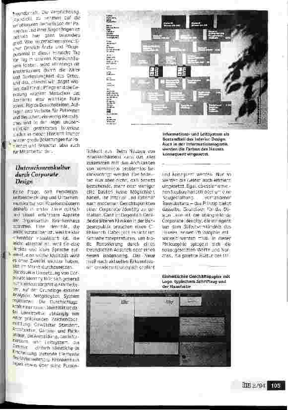 Vorschauseite 2: Corporate Design - Wirkung auf Empfinden und Verhalten Hospitality verpflichtet: Identität des Hauses muß klar erkennbar sein