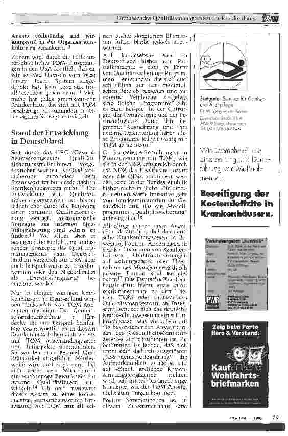Vorschauseite 4: Umfassendes Qualitätsmanagement im Krankenhaus Zur Übertragbarkeit des TQM-Konzeptes (TotalQualityManagement)