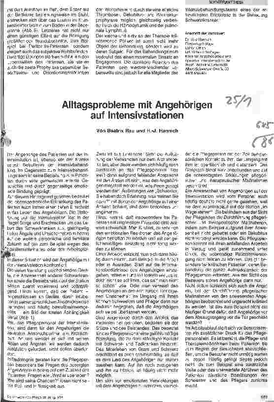 Vorschauseite 4: Der Umgang mit Intensivpatienten