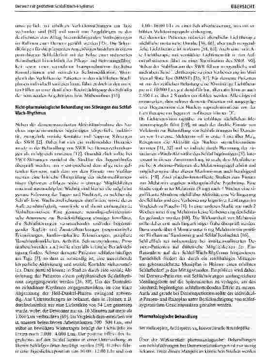 Vorschauseite 3: Störungen des Schlaf-Wach-Rhythmus bei Patienten mit einer Demenz -Grundlagen und Therapieoptionen