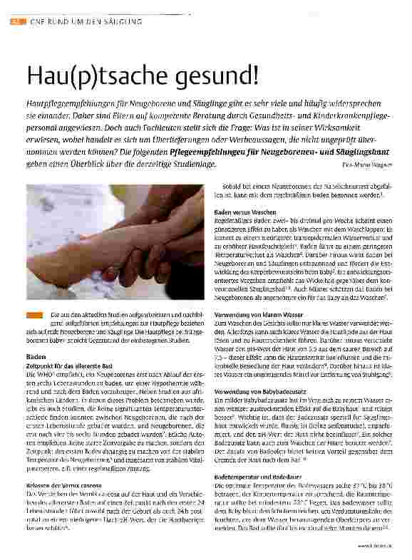 Vorschauseite 1: Hau(p)tsache gesund!