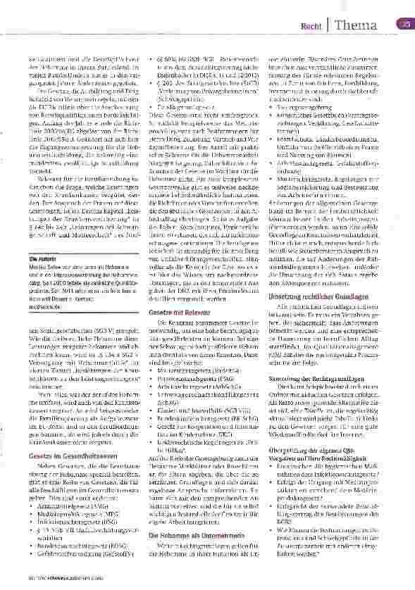 Vorschauseite 2: QM in der Freiberuflichkeit - Recht umsetzen