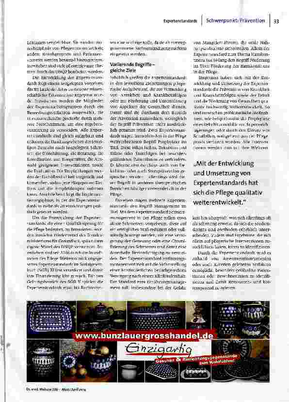 Vorschauseite 2: Prävention und Pflege