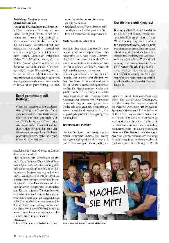 Vorschauseite 3: Endlich aktiv werden - so motivieren Sie sich