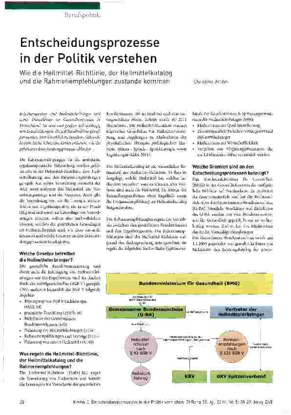 Vorschauseite 1: Entscheidungsprozesse in der Politik verstehen