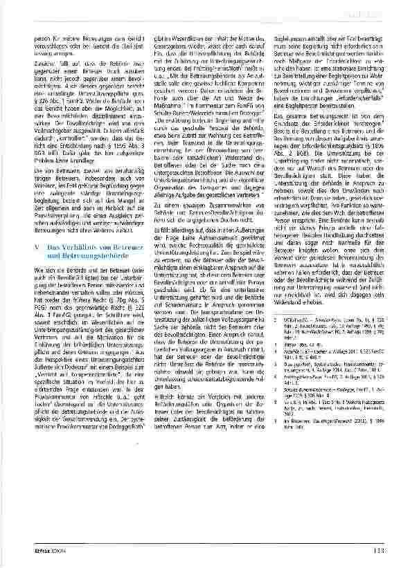 Vorschauseite 2: Die Rolle des Betreuers/Bevollmächtigten und die Aufgabe der Betreuungsbehörde bei der freiheitsent-ziehenden Unterbringung einer betroffenen Person