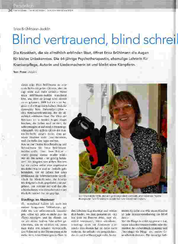 Vorschauseite 1: Blind vertrauend, blind schreibend