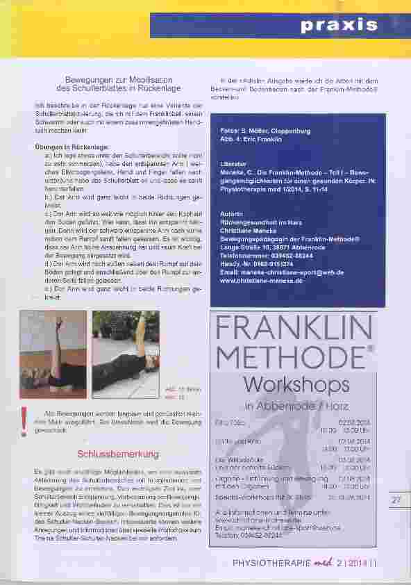 Vorschauseite 4: Die Franklin-Methode® Teil II: Entspannungsübungen für den Schulter-Nacken-Bereich