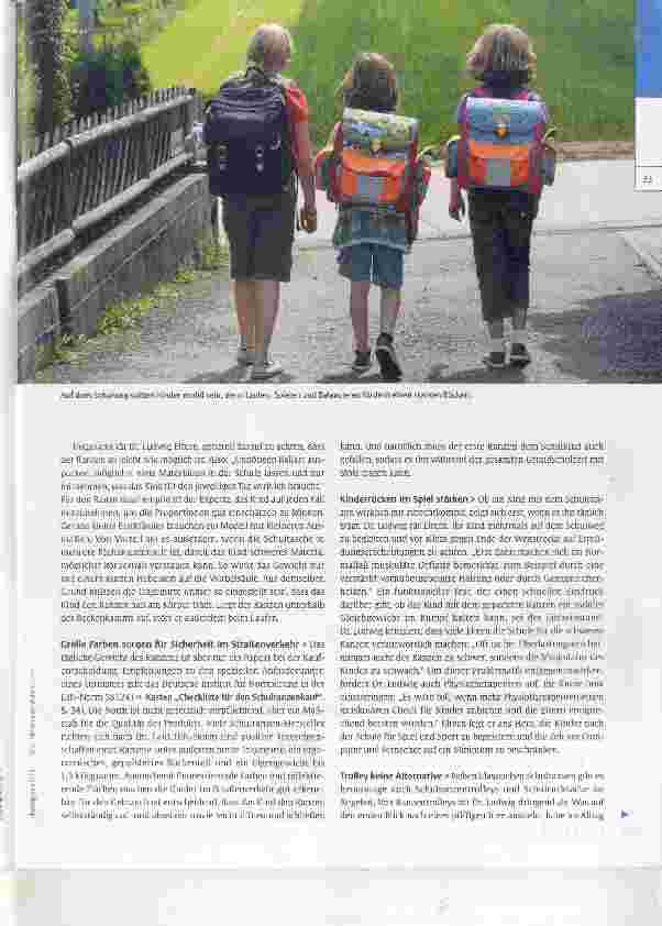 Vorschauseite 2: Der passende Schulranzen