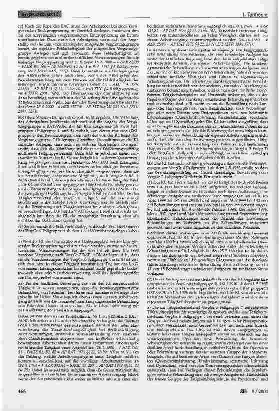 Vorschauseite 2: Eingruppierung einer Krankengymnastin