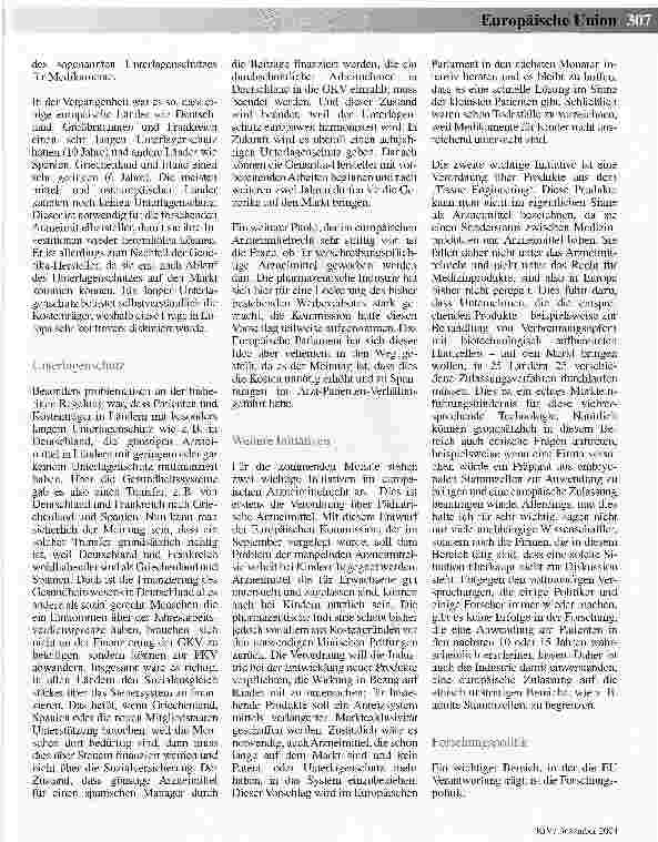 Vorschauseite 2: Europäische Gesundheitspolitik -Information und Engagement lohnen sich