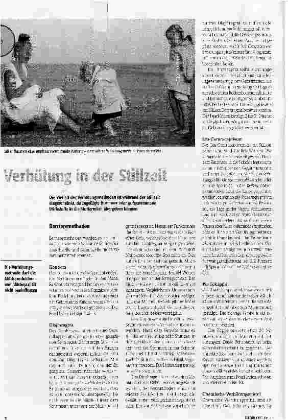 Vorschauseite 1: Verhütung in der Stillzeit
