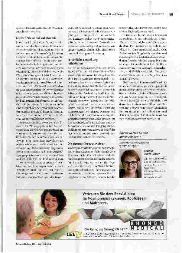 Vorschauseite 3: Sexualität und Demenz