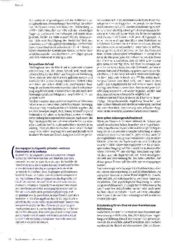 Vorschauseite 5: Pränatale Diagnostik begleiten -Selbstwirksamkeit und Vertrauen stärken