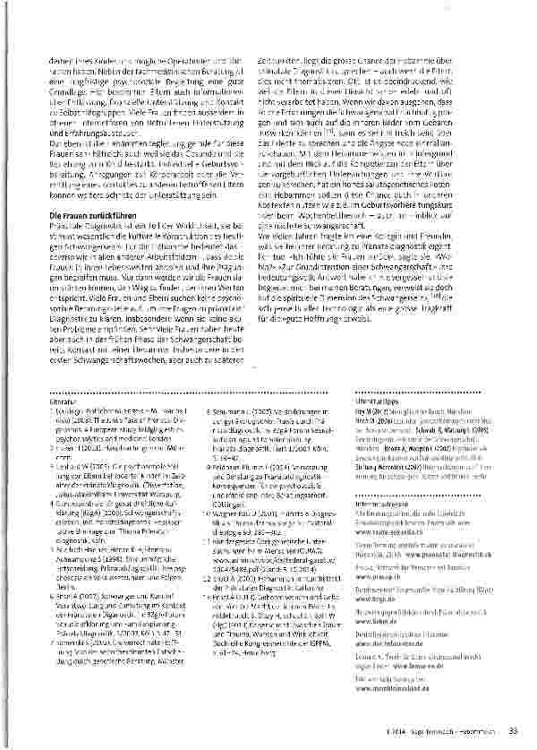 Vorschauseite 6: Pränatale Diagnostik begleiten -Selbstwirksamkeit und Vertrauen stärken
